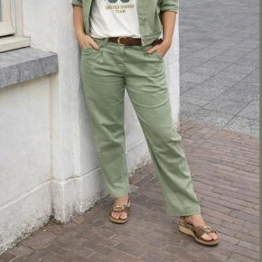 Chastar barrel broek pistache groen