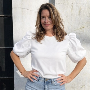 Vera Jo shirt pofmouwen wit Lindy