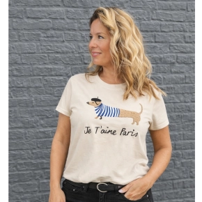 Teckel shirt beige sale