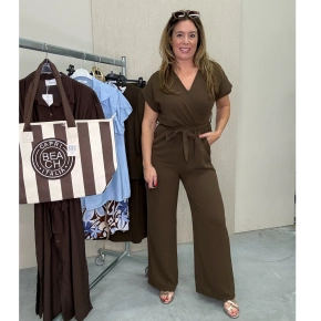 Azzurro jumpsuit bruin