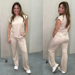 Beige cargo pak Vanessa broek + top