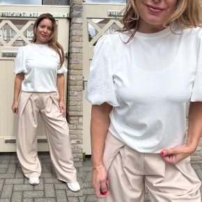 Vera Jo shirt pofmouwen wit Lindy