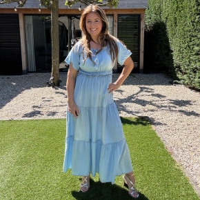 Maxi jurk lichtblauw