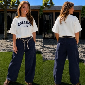 Gemma Ricceri barrel broek navy