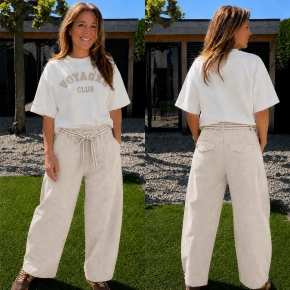 Gemma Ricceri barrel broek beige