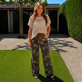 Gemma Ricceri camouflage barrel broek