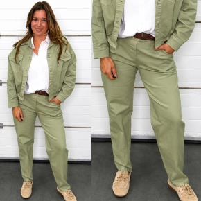 Chastar barrel broek pistache groen Michelle SALE
