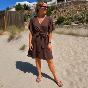Gemma Ricceri jurk bruin Lotte