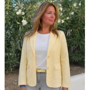 Gele structuur blazer Emmy SALE