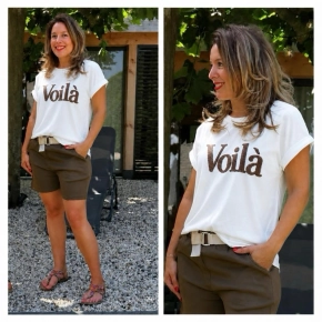 Ivoor bruin Voilà T-shirt Gemma Ricceri