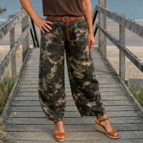 Gemma Ricceri camouflage barrel broek