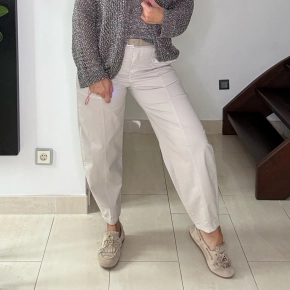 Gemma Ricceri barrel broek beige