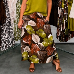 Gemma Ricceri bloemenprint rok bruin Simone