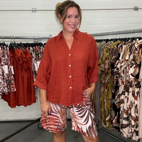 Brique linnen blouse Martine