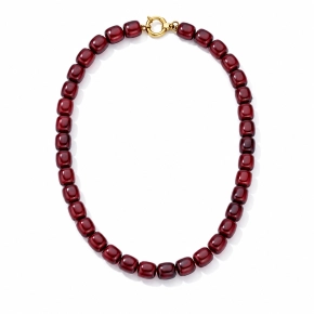 Kralenketting Maeve bordeauxrood