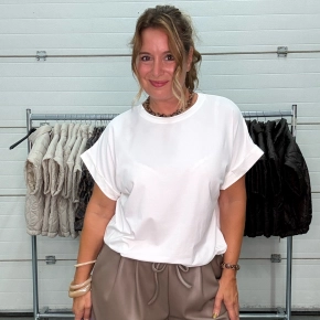 Gemma Ricceri shirt Romy ivoorwit met korte mouw