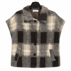 Bruin gilet ruit Janny