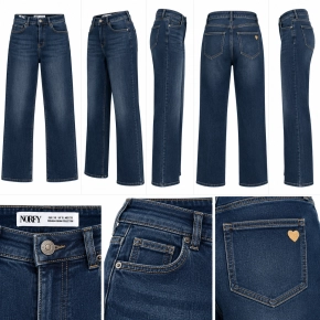 Norfy straight jeans Stella middenblauw XJ523-1