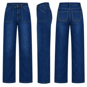 Norfy jeans donkerblauw met steekzakken