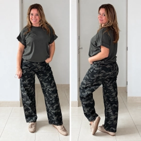 Gemma Ricceri camouflageprint barrel broek Randy