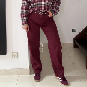 Norfy barrel balloon jeans Noa bordeauxrood