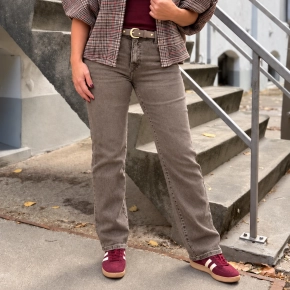Norfy straight jeans Stella TAUPE