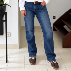 Norfy straight jeans Stella middenblauw XJ523-1